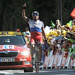 Serguey Ivanov gagne la 14me tape du  Tour de France 2009